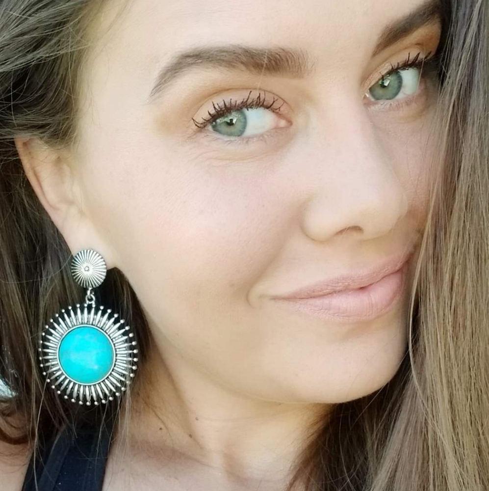 Sun burst earrings